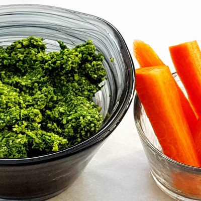 Don’t waste your carrot top greens!