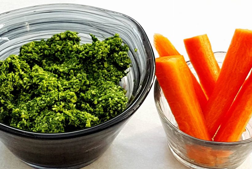 carrot top pesto