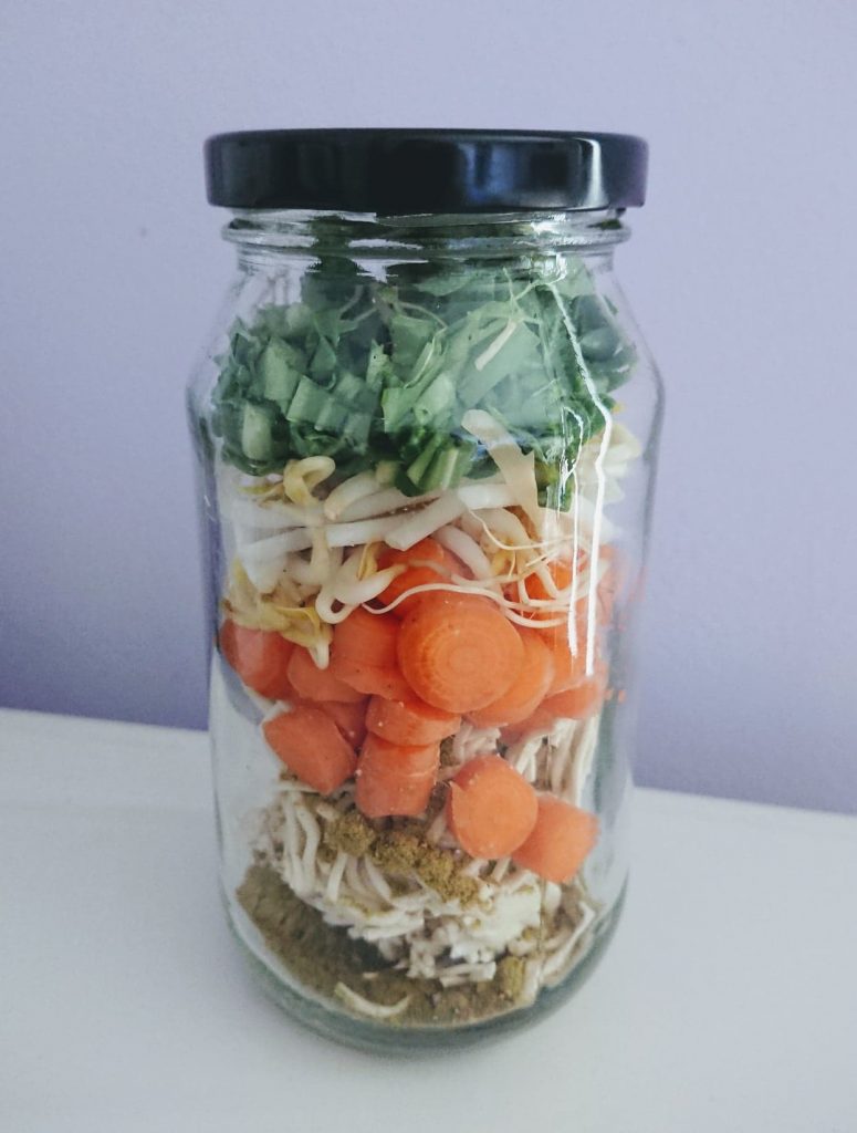 Bone Broth Noodle Jars Alternative to 2 Minute Noodles 