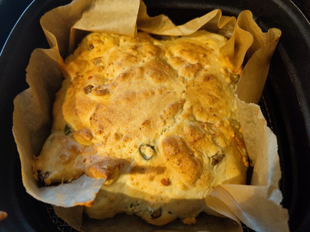 Cheese and Onion Airfryer Bread