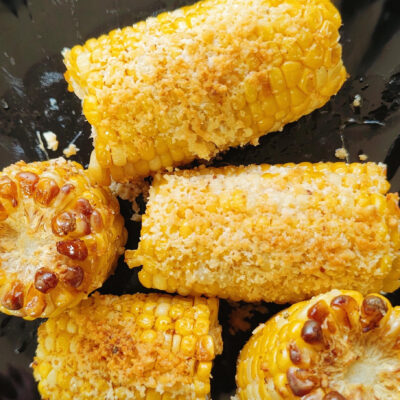 Air Fryer Parmesan Roasted Corn Recipe