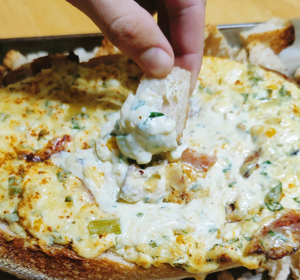 Bacon and Corn Sourdough Cob Loaf Healthy 