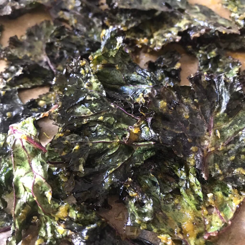 How to make kale chips with bacon flavouring