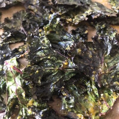 Kale Chips with Bacon