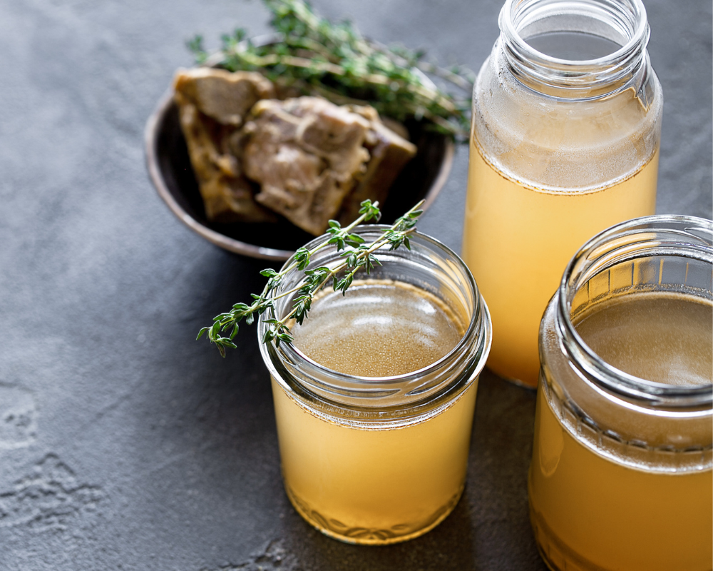 How to freeze and defrost bone broth in glass jars 